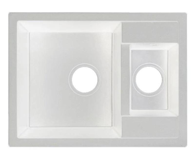 GraniteMy Smart extra sekély 1,5 gránit fehér mosogató 58x44cm 1208967418