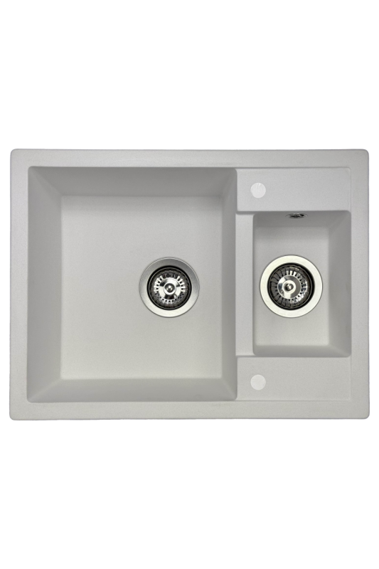 GraniteMy Smart extra sekély 1,5 gránit fehér mosogató 58x44cm 1208967418