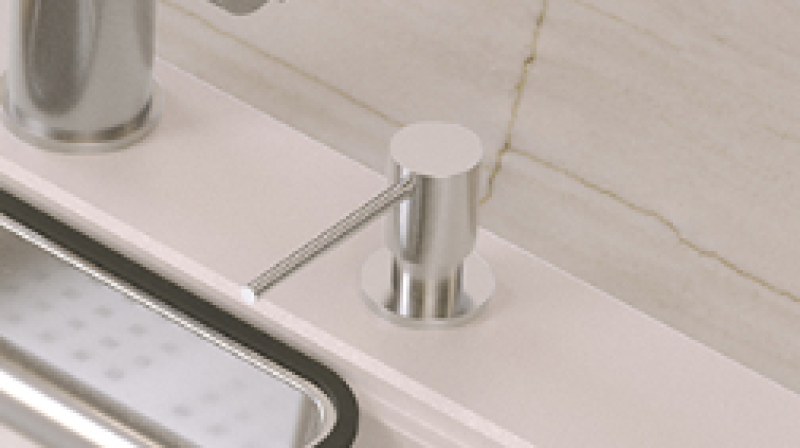 Quadri Luxor Beépített Szappanadagoló Rozsdamentes Acél Felülről Utántölthető 1208967508