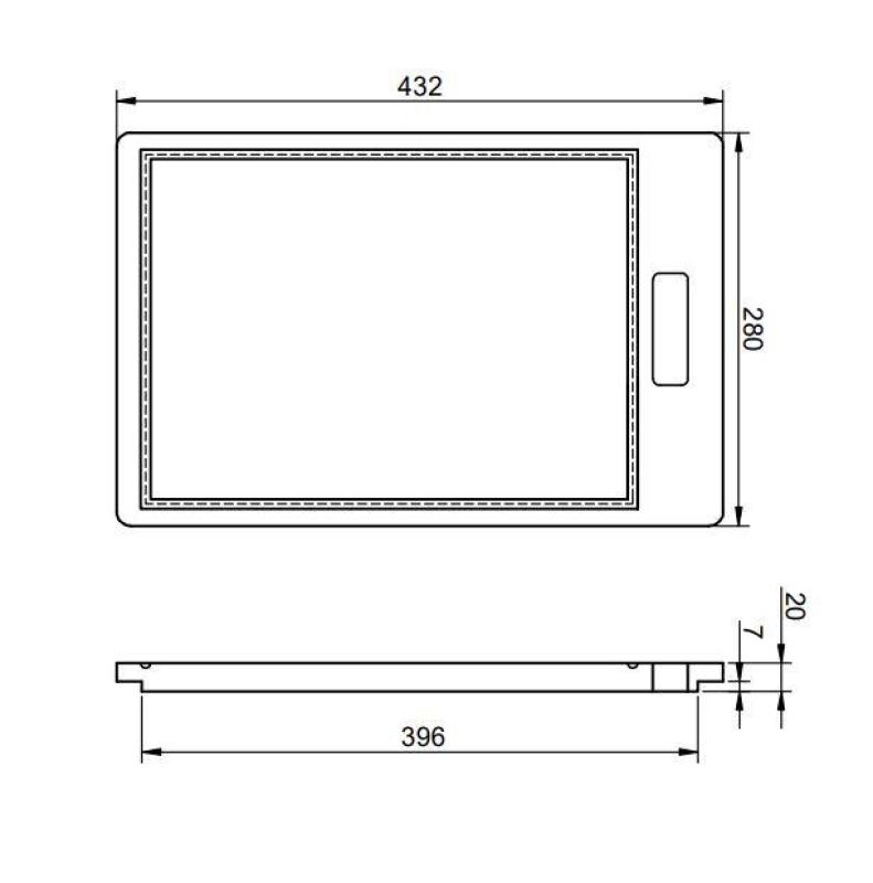 Pure.Sink Prestige vágódeszka fa PPGCB40-23