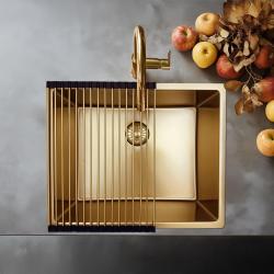 Pure.Sink Prestige feltekerhető csaptelepszőnyeg Arany PPGRM40-60