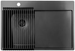 Pure.Sink Prestige feltekerhető csaptelepszőnyeg Gun Metal PPGRM40-61