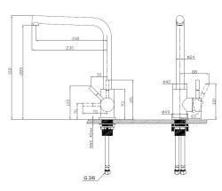 Pure.Sink Elite Steel Spark kuhinjska slavina Mat crna PS8040-10