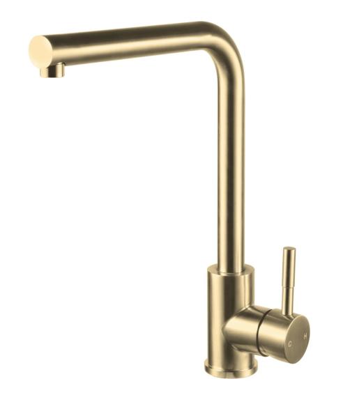 Pure.Sink Elite Steel Spark keukenkraan PVD geborsteld goud PS8040-60