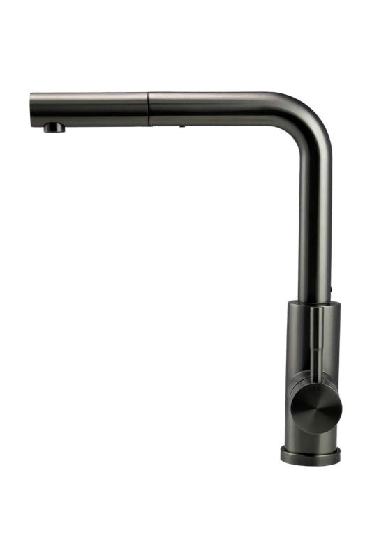 Pure.Sink Elite Steel Spark-S kuhinjska slavina PVD Gun Metal s izvlačnim izljevom PS8041-61