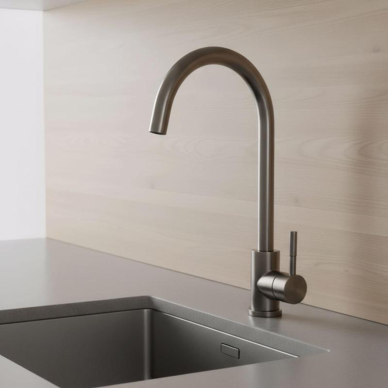 Pure.Sink Elite Steel Stream konyhai csaptelep PVD Gun Metal PS8044-61