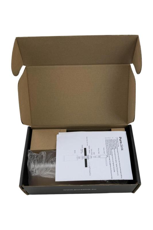 Pure.Sink Elite Steel Shine beépített szappanadagoló matt fekete PS9010-10