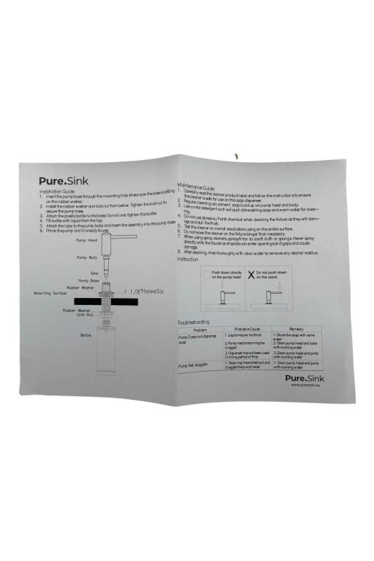 A Pure.Sink Elite Steel Shine szappanadagoló PVD csiszolt arany PS9010-60