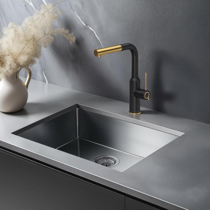 Quadri Stamford Keukenmengkraan Zwart met PVD Gouden Afwerking en Uitneembare Uitloop 1208967688

Hongaars:
Quadri Stamford Fekete Konyhai Csaptelep PVD Arany Bevonattal és Kihúzható Kifolyóv