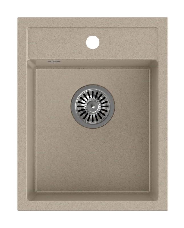 Quadri London Gránit Bézs Homok Mosogató 39x50 cm Kifolyónyílással - 1208967845