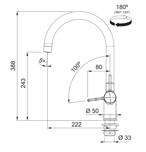 Franke Maris water hub 7L boiler 3-1 Touch elektronikus forró víz csaptelep króm 160.0713.580