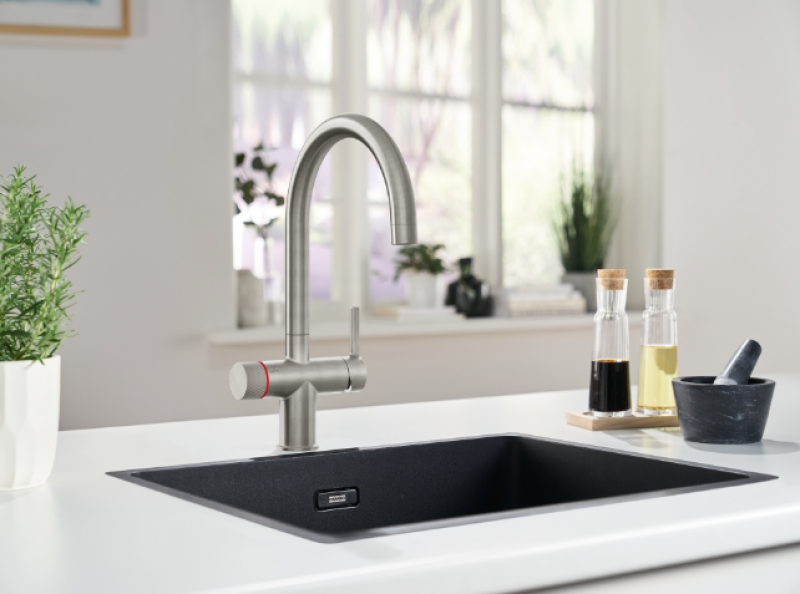 Franke Maris water hub 4L bojler 3-1 Twist mechanikus forróvíz csapteleppel, rozsdamentes acél, vízhub keverőszettel 1208967858