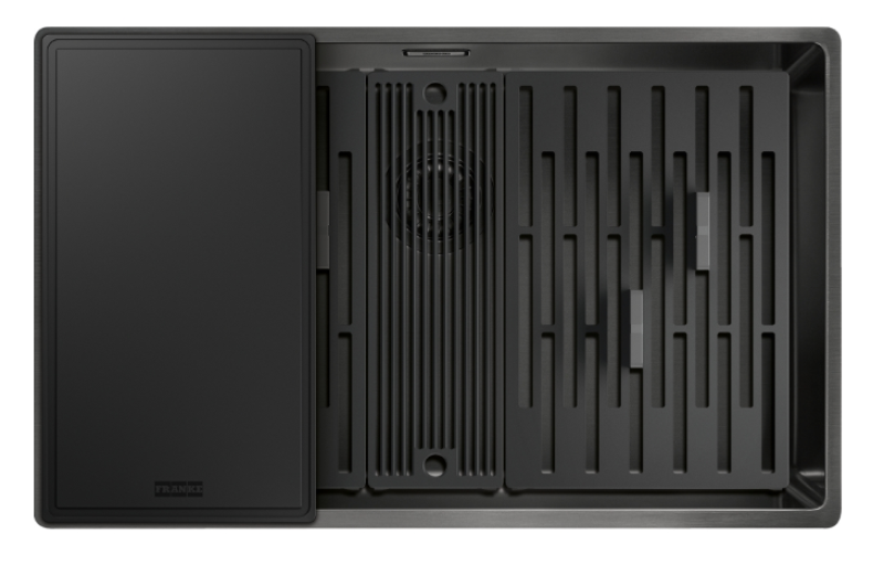 Franke Mythos Masterpiece BXM 210.68 Nagy Gun Metal Mosogató PVD Antracit 685x410mm Síkbeépítés és Alsó Beépítés - 127.0676.885