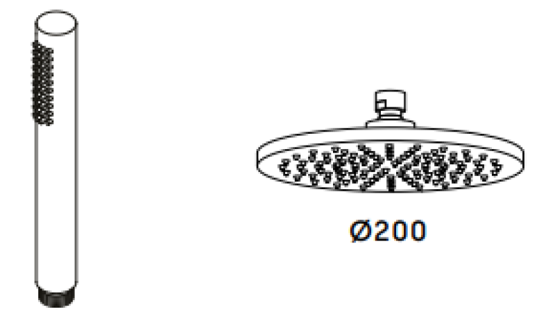 Waterevolution Flow drie-weg douchemengkraan met hand- en hoofddouche chroom T131N01

Waterevolution Flow háromutas zuhanycsaptelep kézi- és fejzuhannyal, króm T131N01