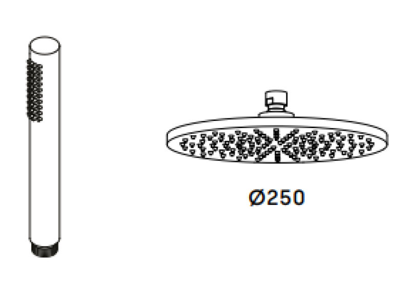Waterevolution Flow drie-weg douchemengkraan met hand- en hoofddouche Wit 250mm T131N25BR

Waterevolution Flow háromutas zuhanycsaptelep kézi- és fejzuhannyal Fehér 250mm T131N25BR