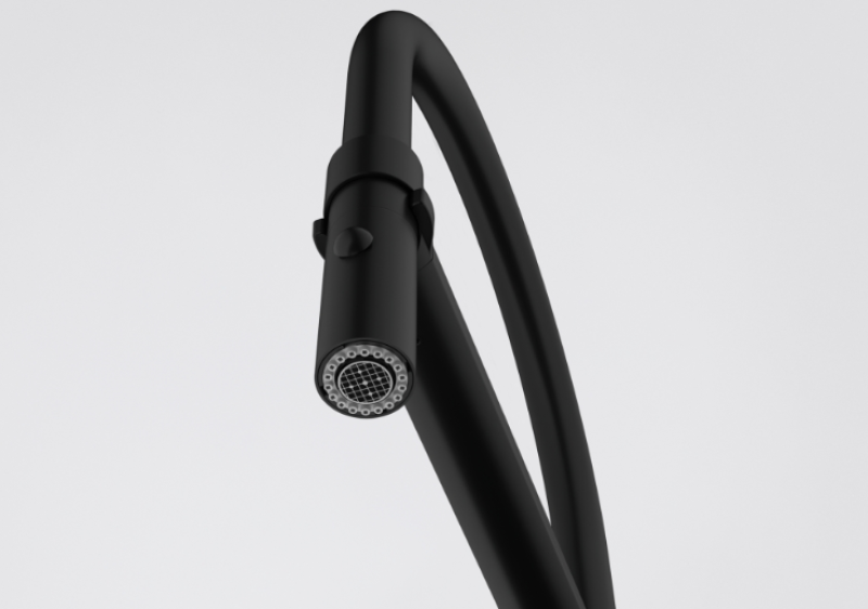 Franke Icon Egykaros Konyhai Keverőcsap Flexibilis Kézizuhannyal, Fekete 115.0690.598