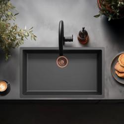 Zwarte grote spoelbak 70x40cm onderbouw opbouw en vlakbouw met koperen plug 1208968039

Fekete nagy mosogató 70x40cm alsó beépítésű, felső beépítésű és lapos beépítésű réz dugóval 1208968039