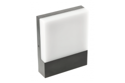 SARO LED lámpa 9W, 900lm, IP54, AC220-240V, 50/60Hz, 4000K, fekete