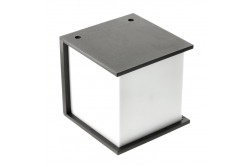 Homlokzati lámpa LEO, E27, MAX. 18W, IP54, AC220-240V, 50/60Hz, fekete