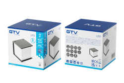 Homlokzati lámpa LEO, E27, MAX. 18W, IP54, AC220-240V, 50/60Hz, fekete