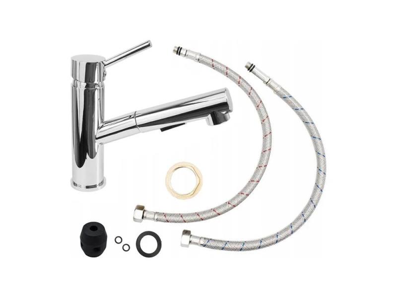 Gránitland Ceres Konyhai Csaptelep Króm Kihúzható Kifolyóval és Kétfunkciós Zuhanyfejjel 1208969535