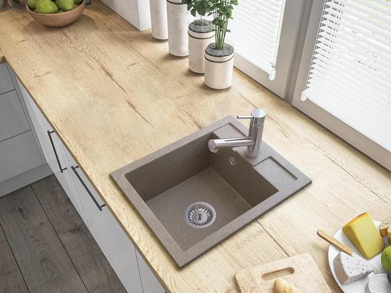 Gránitland Ceres Konyhai Csaptelep Króm Kihúzható Kifolyóval és Kétfunkciós Zuhanyfejjel 1208969535