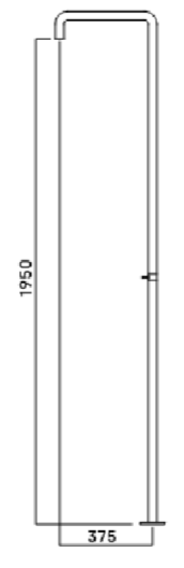 Waterevolution Flow zuhanyoszlop keverőszeleppel, rozsdamentes acél T146IE