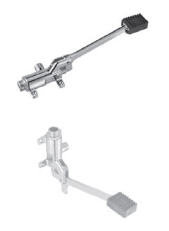 PB Pedálvonal lábpedál króm padló- vagy falra szereléshez 1208969729