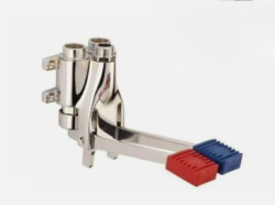 PB Pedal Line Dubbele Voetpedaal Mengkraan Chroom voor Wandmontage 1208969759