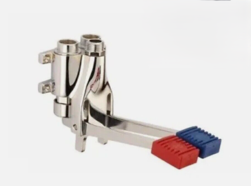 PB Pedal Line Dubbele Voetpedaal Mengkraan Chroom voor Wandmontage 1208969759