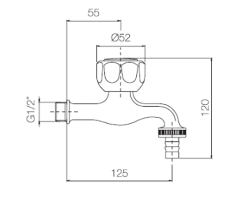 PB Kerti Csap Kerti Tömlő Csatlakozóval 1208969798