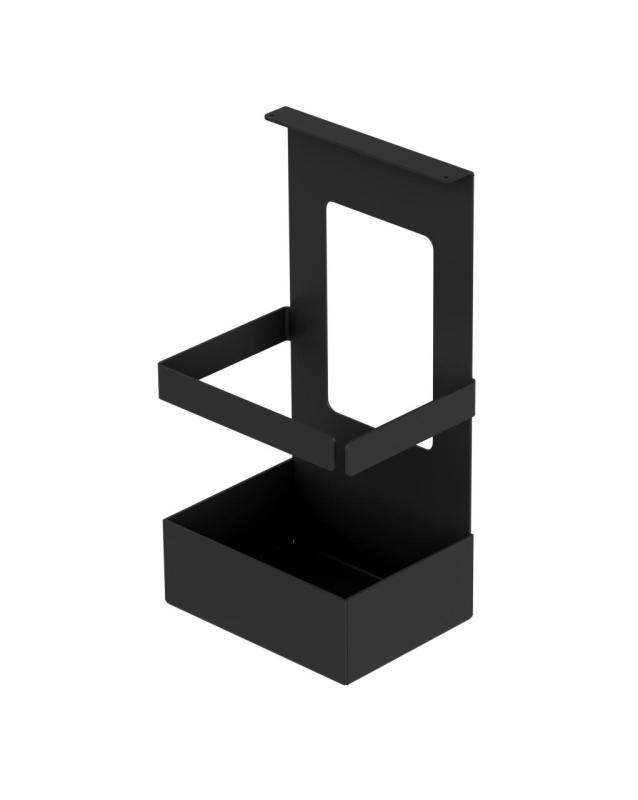 Epka Luxion Konyhai sín szett 80 cm-es, kiegészítőkkel, fém, rejtett rögzítéssel, fekete 1208969996