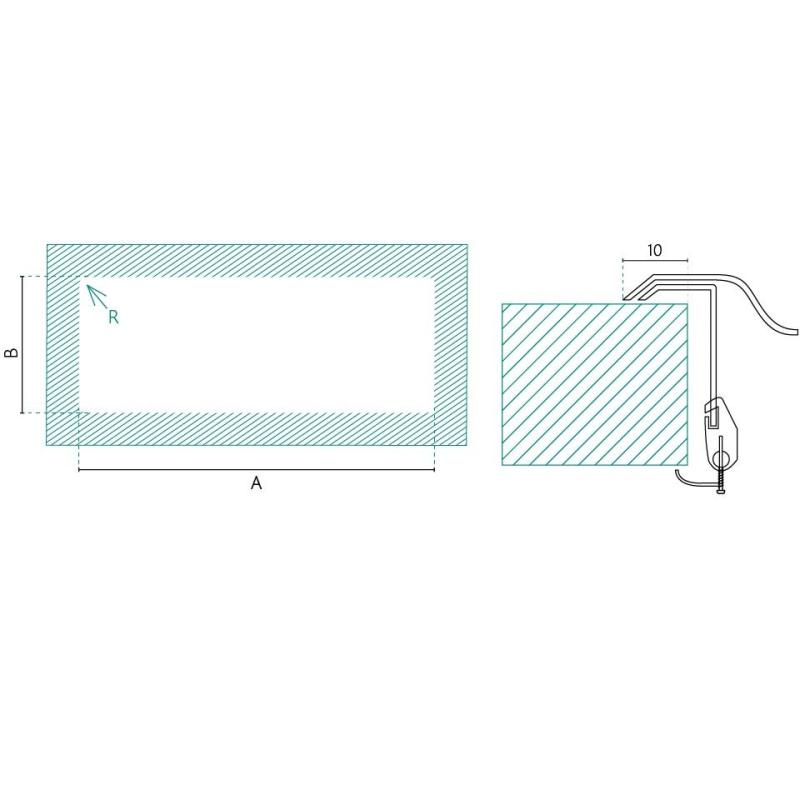 Banka Centurio 100-34 rozsdamentes acél mosogató, felépítményes, 100x50 cm, csöpögőrésszel 1208970033