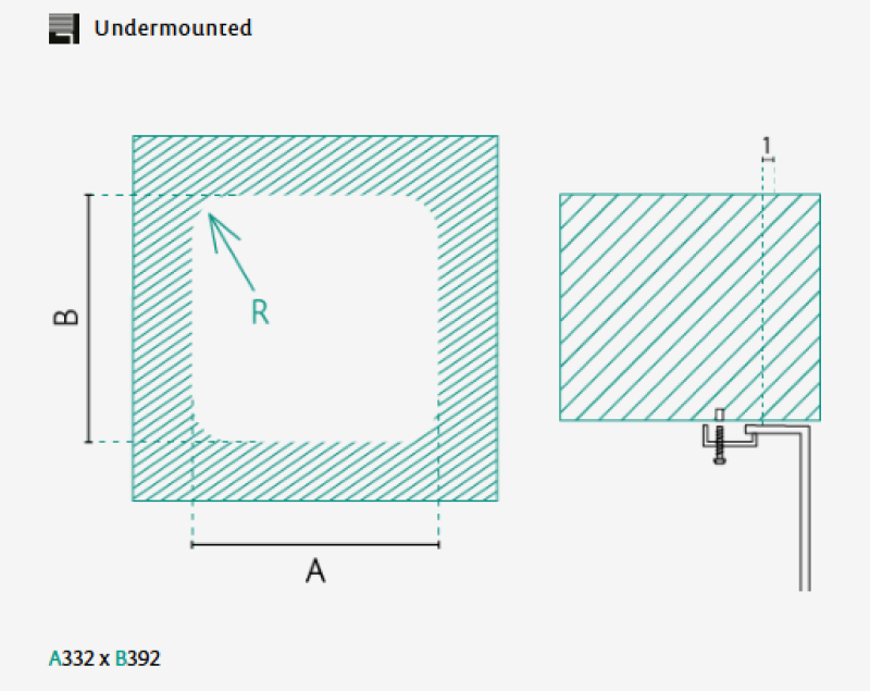 Banka IB3440 rozsdamentes acél mosogató 34 x 40 cm beépíthető 1208970046