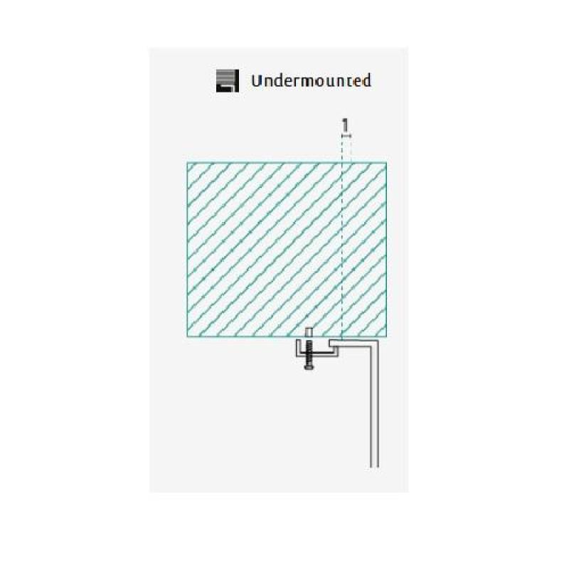 Banka Denver rozsdamentes acél mosogató 300 x 339 mm alátét 1208970065