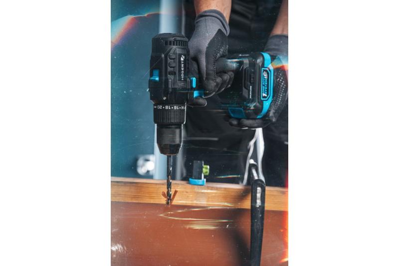 Högert Brushless Cordless Screwdriver 18V for Wood, Metal