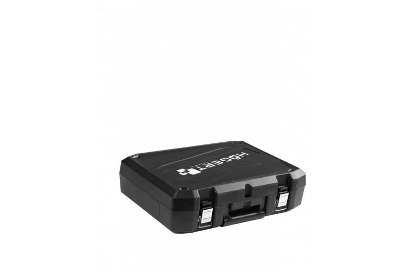 HÖGERT Akkumulátoros sarokcsiszoló paddle kapcsolóval, 125MM, 18V - Készlet (akkumulátor, töltő, tartozékok)