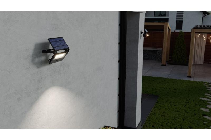 Napárvíz fény LUMOS II, LED, 2000lm, 6400K, 2600mAh cserélhető, IP65, fekete