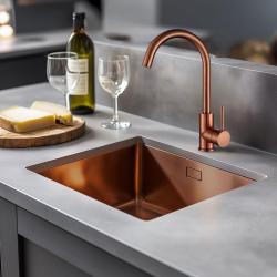 Ausmann Arvia réz konyhai csaptelep PVD Copper forgatható kifolyóval 1208970639