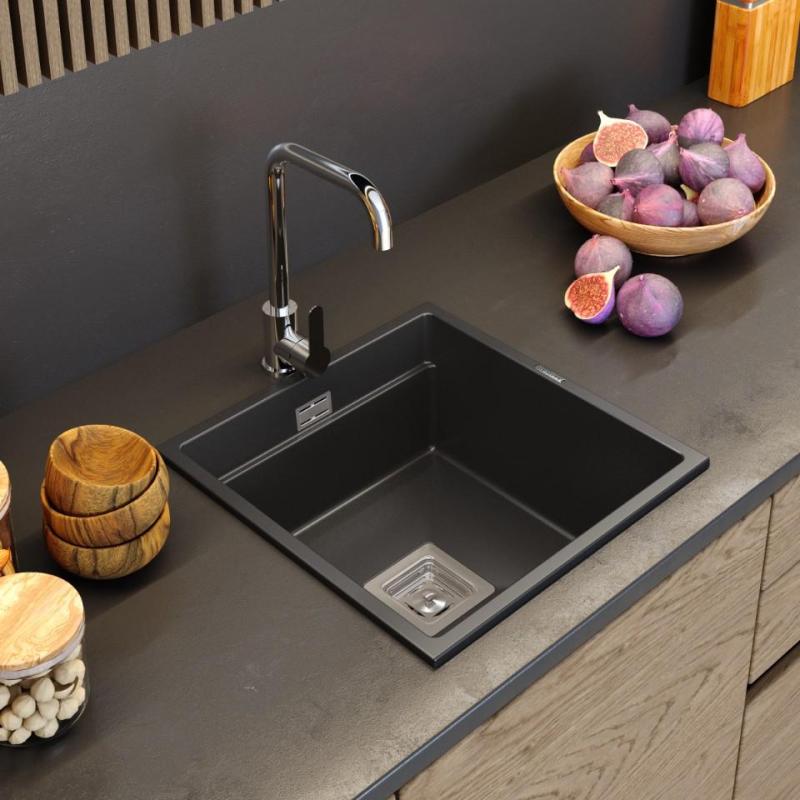 Graniteland Stellar Keukenkraan Chroom met draaibare uitloop 1208970667