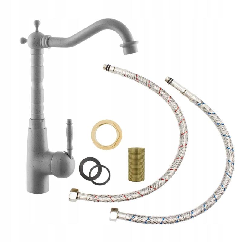 Gránitland Verve Konyhai csaptelep Szürke forgatható kifolyóval 1208970703