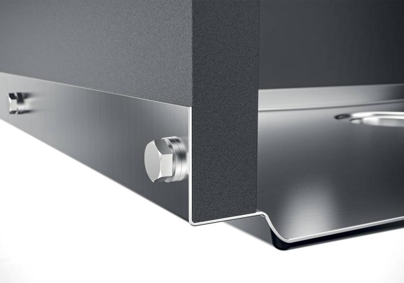 Foster Phantom Base RVS Alaplemez Munkalap Mosogató 50x40cm Beépítéshez Kerámiába, természetes kőbe és Solidsurface anyagba, 12mm vastagság 1208970720