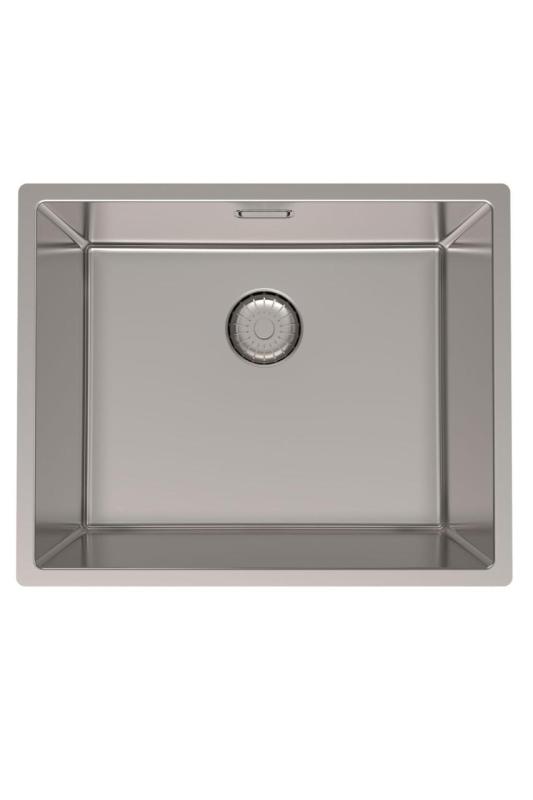 Pure.Sink Prestige Kombinált szett rozsdamentes acél mosogató 50x40 cm-es, rozsdamentes acél konyhai csappal 1208970762