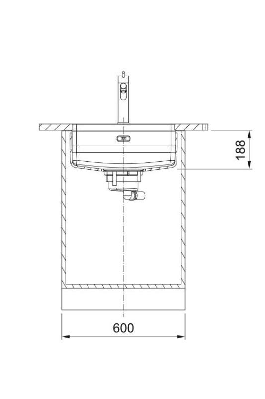 Franke Maris Quiet MQX 110.50 RVS mosogató 50x40 cm Alulról szerelhető 122.0694.477