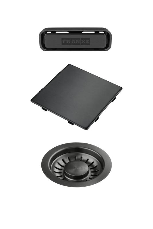 Franke Kubus 2.0 színkészlet Lefolyókészlet Gun Metal 1208970828