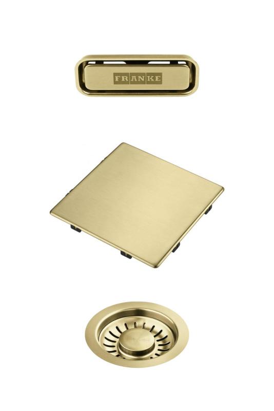 Franke Kubus 2.0 színkészlet Vízelvezető készlet Arany 1208970836