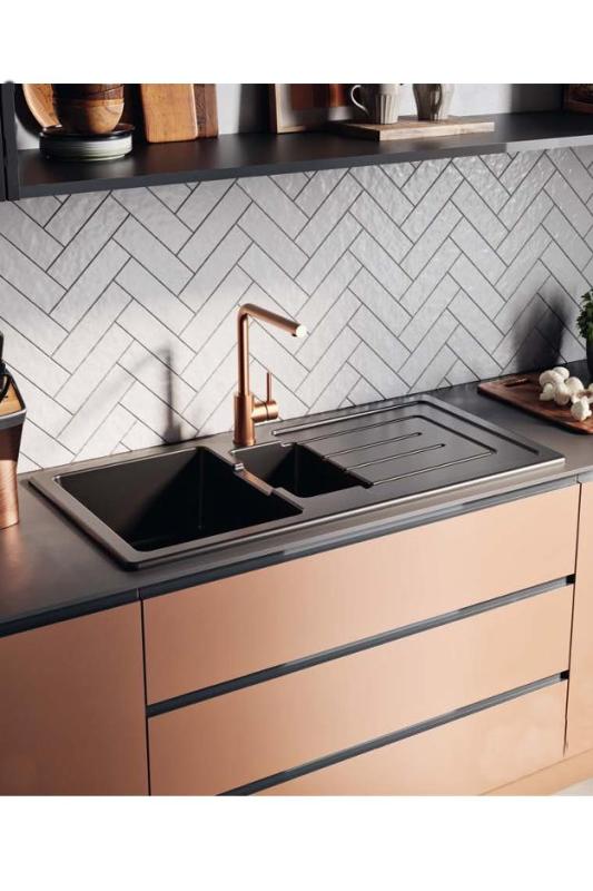 Ausmann Ceramic Sylva 1,5 Kerámia Fehér Mosogató Csepegtetővel 1000 x 500 mm 1208971126