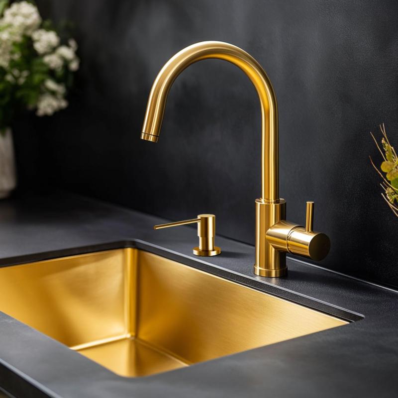 Ausmann Lirio Beépíthető Szappanadagoló Arany, felülről utántölthető 1208971199