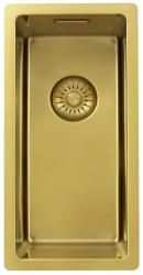 Pure.Sink Exclusivo kis arany mosogató 18x40 cm 10mm sugár alulról, lapba épített és felépített PEX1840-60