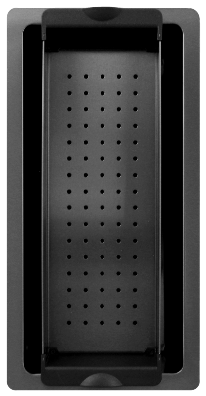 Pure.Sink Exclusivo Gun metal kis mosogató 18x40 cm 10mm sugár alulról, lapos beépítés és felületi beépítés PEX1840-61